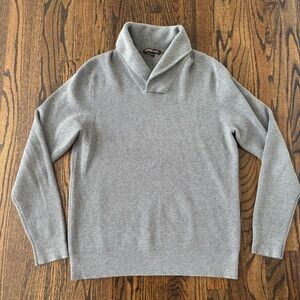 Michael Kors Men’s cowl neck sweater grey large cotton